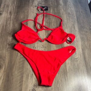 Zaful Vibrant Red Swimwear